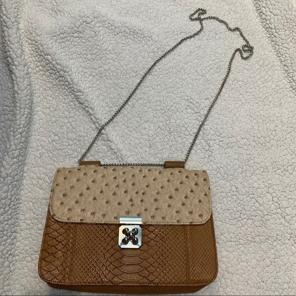 Big Buddha Bags Big Buddha Crossbody Bag Tan And Brown Poshmark